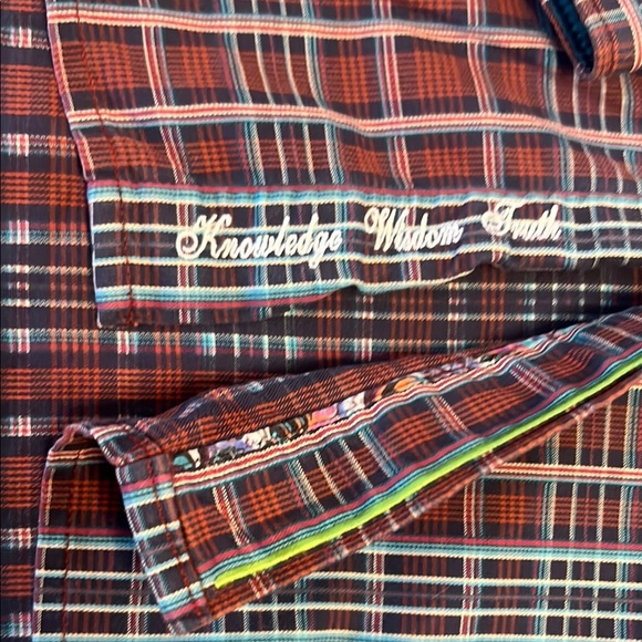 Robert Graham Burgundy Plaid Button Down Shirt EUC 2XL Classic Fit - Picture 2 of 11